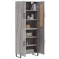vidaXL Aparador alto madera contrachapada gris sonoma 69,5x34x180 cm vidaXL Aparador alto madera contrachapada gris sonoma 69,5x34x180 cm