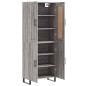 vidaXL Aparador alto madera contrachapada gris sonoma 69,5x34x180 cm vidaXL Aparador alto madera contrachapada gris sonoma 69,5x34x180 cm