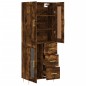 vidaXL Aparador alto madera contrachapada roble ahumado 69,5x34x180 cm vidaXL Aparador alto madera contrachapada roble ahumado 69,5x34x180 cm