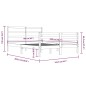 vidaXL Estructura de cama de madera maciza de pino negra 160x200 cm vidaXL Estructura de cama de madera maciza de pino negra 160x200 cm