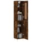 vidaXL Aparador de madera contrachapada roble ahumado 34,5x34x180 cm vidaXL Aparador de madera contrachapada roble ahumado 34,5x34x180 cm