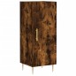 vidaXL Aparador de madera contrachapada roble ahumado 34,5x34x180 cm vidaXL Aparador de madera contrachapada roble ahumado 34,5x34x180 cm