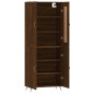 vidaXL Aparador alto madera contrachapada marrón roble 69,5x34x180 cm vidaXL Aparador alto madera contrachapada marrón roble 69,5x34x180 cm