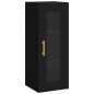 vidaXL Aparador de madera contrachapada negro 34,5x34x180 cm vidaXL Aparador de madera contrachapada negro 34,5x34x180 cm