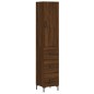 vidaXL Aparador alto madera contrachapada roble marrón 34,5x34x180 cm vidaXL Aparador alto madera contrachapada roble marrón 34,5x34x180 cm