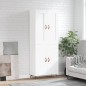 vidaXL Aparador alto madera contrachapada blanco 69,5x34x180 cm vidaXL Aparador alto madera contrachapada blanco 69,5x34x180 cm