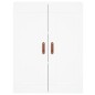 vidaXL Aparador alto madera contrachapada blanco 69,5x34x180 cm vidaXL Aparador alto madera contrachapada blanco 69,5x34x180 cm