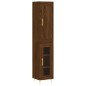 vidaXL Aparador alto madera de ingeniería roble marrón 34,5x34x180 cm vidaXL Aparador alto madera de ingeniería roble marrón 34,5x34x180 cm