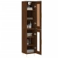 vidaXL Aparador alto madera de ingeniería roble marrón 34,5x34x180 cm vidaXL Aparador alto madera de ingeniería roble marrón 34,5x34x180 cm