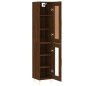 vidaXL Aparador alto madera de ingeniería roble marrón 34,5x34x180 cm vidaXL Aparador alto madera de ingeniería roble marrón 34,5x34x180 cm
