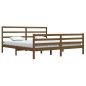 vidaXL Estructura de cama madera maciza de pino marrón miel 200x200 cm