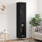 vidaXL Aparador alto madera de ingeniería negro 34,5x34x180 cm vidaXL Aparador alto madera de ingeniería negro 34,5x34x180 cm