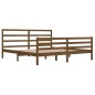vidaXL Estructura de cama madera maciza de pino marrón miel 200x200 cm
