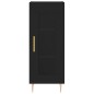 vidaXL Aparador alto madera de ingeniería negro 34,5x34x180 cm vidaXL Aparador alto madera de ingeniería negro 34,5x34x180 cm