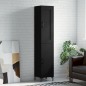 vidaXL Aparador de madera contrachapada negro 34,5x34x180 cm vidaXL Aparador de madera contrachapada negro 34,5x34x180 cm