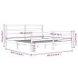 vidaXL Estructura de cama madera maciza de pino marrón miel 200x200 cm