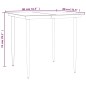 vidaXL Juego de comedor para jardín 5 piezas acero y textilene negro