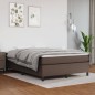 vidaXL Cama box spring con colchón cuero sintético marrón 140x190 cm vidaXL Cama box spring con colchón cuero sintético marrón 140x190 cm