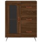 vidaXL Aparador alto madera contrachapada marrón roble 69,5x34x180 cm vidaXL Aparador alto madera contrachapada marrón roble 69,5x34x180 cm