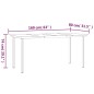 vidaXL Juego de comedor jardín 2 pzas con cojines ratán sintético gris vidaXL Juego de comedor jardín 2 pzas con cojines ratán sintético gris