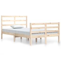 vidaXL Estructura de cama madera maciza de pino 120x200 cm