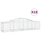 vidaXL Cestas de gaviones 18 uds forma de arco hierro 200x50x40/60 cm vidaXL Cestas de gaviones 18 uds forma de arco hierro 200x50x40/60 cm