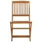 vidaXL Juego de comedor de jardín 5 piezas madera maciza de acacia vidaXL Juego de comedor de jardín 5 piezas madera maciza de acacia