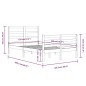 vidaXL Estructura de cama madera maciza de pino 120x200 cm vidaXL Estructura de cama madera maciza de pino 120x200 cm