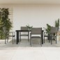 vidaXL Juego de comedor para jardín 5 piezas acero y textilene negro vidaXL Juego de comedor para jardín 5 piezas acero y textilene negro