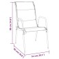 vidaXL Juego de comedor para jardín 5 piezas acero y textilene negro vidaXL Juego de comedor para jardín 5 piezas acero y textilene negro