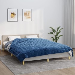 vidaXL Manta con peso tela azul 200x230 cm 9 kg