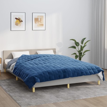 vidaXL Manta con peso tela azul 200x230 cm 9 kg