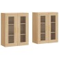 vidaXL Armarios de pared 2 uds madera de ingeniería roble Sonoma vidaXL Armarios de pared 2 uds madera de ingeniería roble Sonoma
