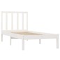 vidaXL Estructura de cama madera maciza de pino blanco 90x200 cm vidaXL Estructura de cama madera maciza de pino blanco 90x200 cm