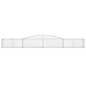 vidaXL Cestas de gaviones 10 uds forma de arco hierro 400x50x40/60 cm vidaXL Cestas de gaviones 10 uds forma de arco hierro 400x50x40/60 cm
