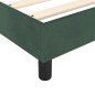 vidaXL Cama box spring con colchón terciopelo verde oscuro 200x200 cm vidaXL Cama box spring con colchón terciopelo verde oscuro 200x200 cm