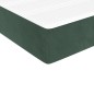 vidaXL Cama box spring con colchón terciopelo verde oscuro 200x200 cm vidaXL Cama box spring con colchón terciopelo verde oscuro 200x200 cm