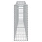 vidaXL Cestas de gaviones 3 uds forma de arco hierro 400x30x80/100 cm vidaXL Cestas de gaviones 3 uds forma de arco hierro 400x30x80/100 cm