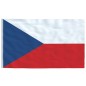 vidaXL Mástil y bandera de República Checa aluminio 6,23 m