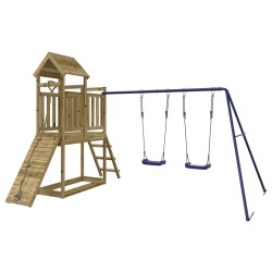 vidaXL Parque infantil de exterior madera de pino impregnada