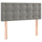 vidaXL Cama box spring con colchón terciopelo gris claro 80x200 cm vidaXL Cama box spring con colchón terciopelo gris claro 80x200 cm