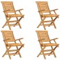 vidaXL Sillas de jardín plegables 4 uds madera maciza teca 56x63x90 cm vidaXL Sillas de jardín plegables 4 uds madera maciza teca 56x63x90 cm