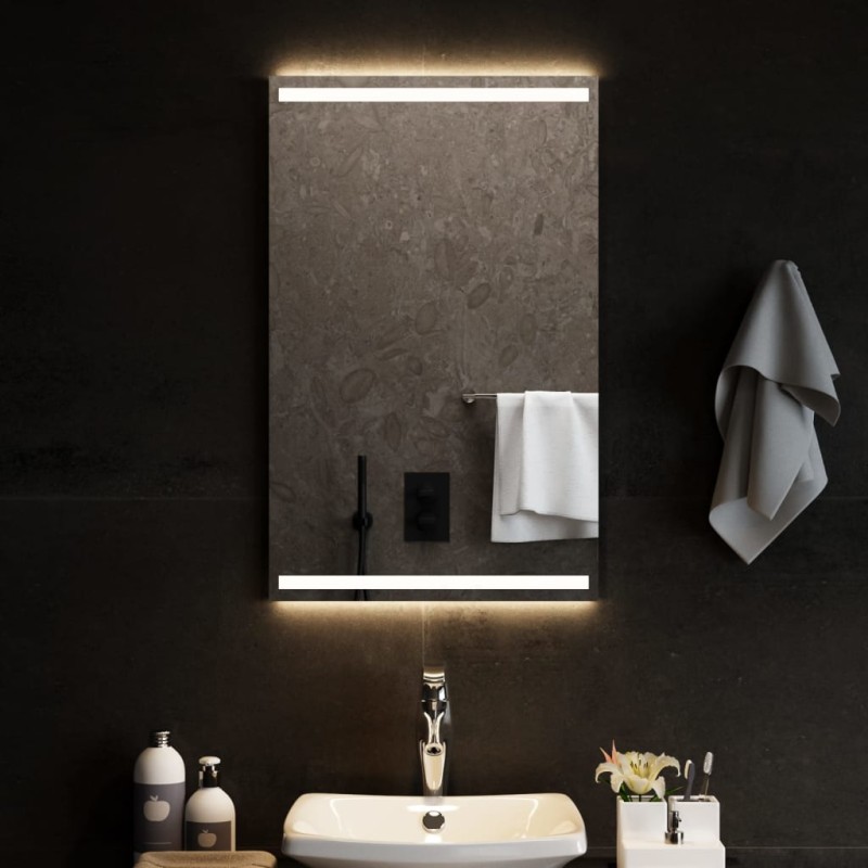vidaXL Espejo de baño con LED 50x80 cm vidaXL Espejo de baño con LED 50x80 cm