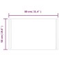 vidaXL Espejo de baño con LED 50x80 cm vidaXL Espejo de baño con LED 50x80 cm