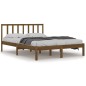 vidaXL Estructura de cama madera maciza de pino marrón miel 120x200 cm vidaXL Estructura de cama madera maciza de pino marrón miel 120x200 cm