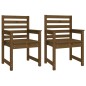 vidaXL Set de comedor de jardín 7 pzas madera maciza pino marrón miel