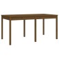 vidaXL Set de comedor de jardín 7 pzas madera maciza pino marrón miel