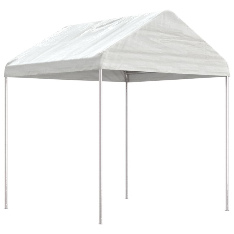 vidaXL Cenador con techo polietileno blanco 15,61x2,28x2,69 m vidaXL Cenador con techo polietileno blanco 15,61x2,28x2,69 m