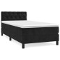 vidaXL Cama box spring con colchón terciopelo negro 80x200 cm vidaXL Cama box spring con colchón terciopelo negro 80x200 cm