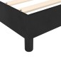 vidaXL Cama box spring con colchón cuero sintético negro 90x190 cm vidaXL Cama box spring con colchón cuero sintético negro 90x190 cm